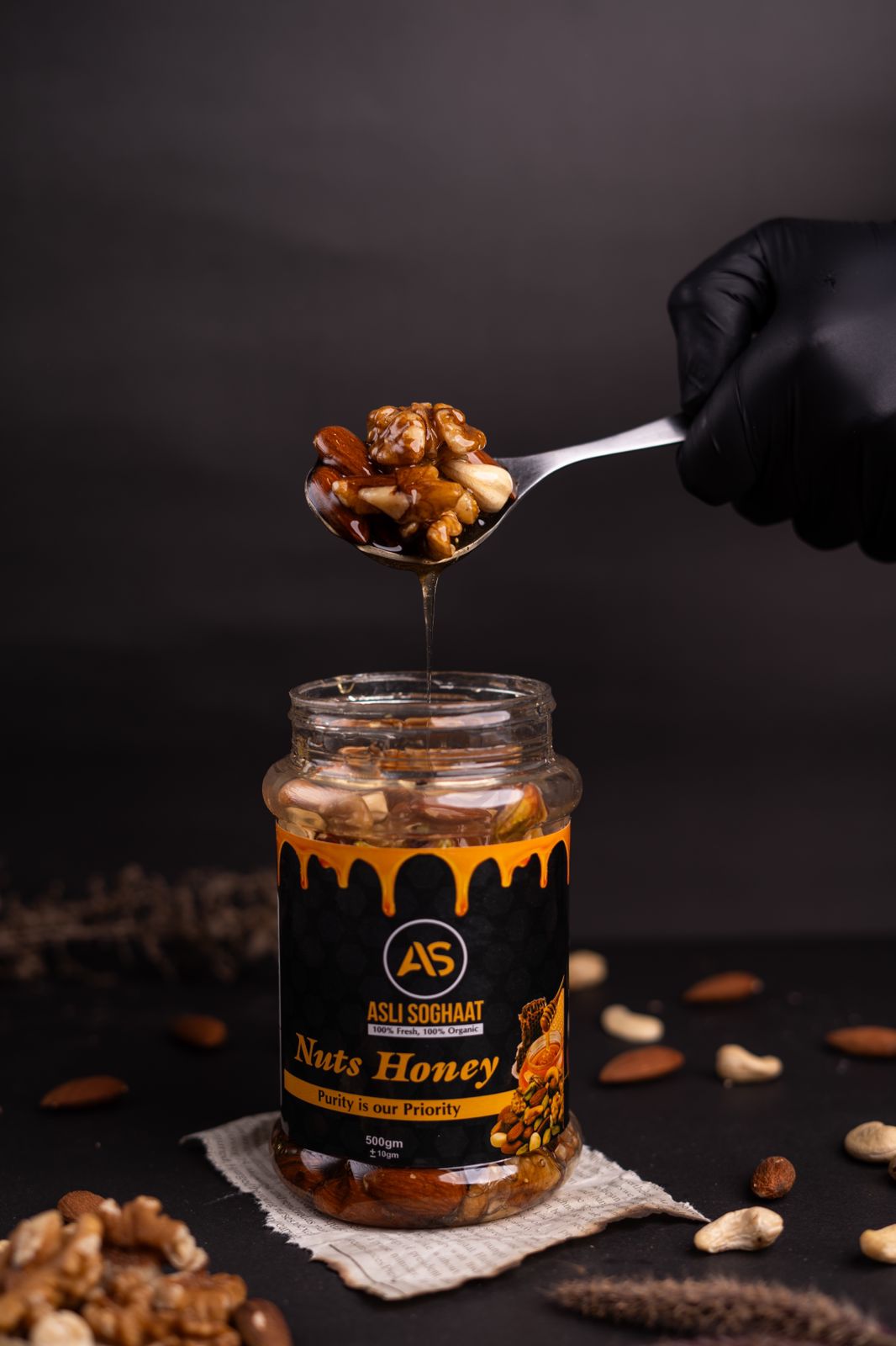Nuts Honey 100% Organic 500gram